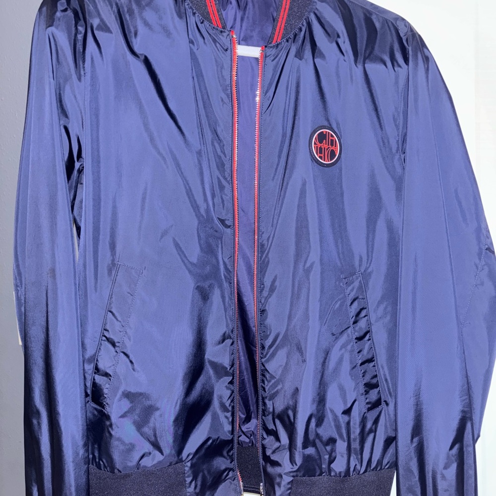 Navy Blue Men's Bomber Jacket